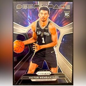 VICTOR WEMBANYAMA 2023-24 Panini Prizm Deep Space RC Rookie #1 San Antonio Spurs